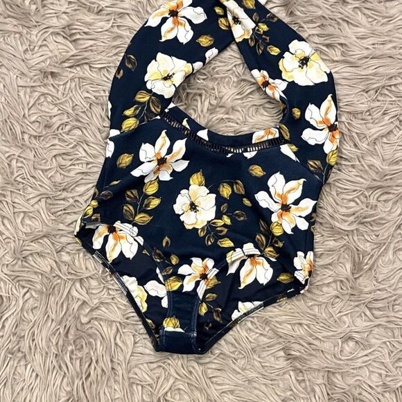 Beach Riot X Stone Cold Fox Classy Sexy One Piece Floral Cheeky Swim Suit Medium - Picture 3 of 6